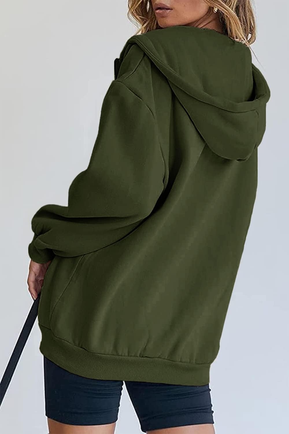 image:imagePRETTYGARDEN Womens Fall Zip Up Hoodies SweatshirtsArmy Green