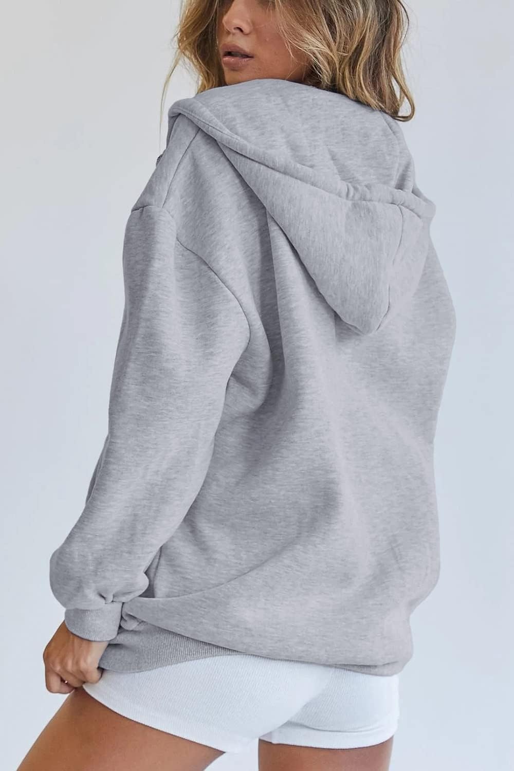 image:imagePRETTYGARDEN Womens Fall Zip Up Hoodies SweatshirtsGrey