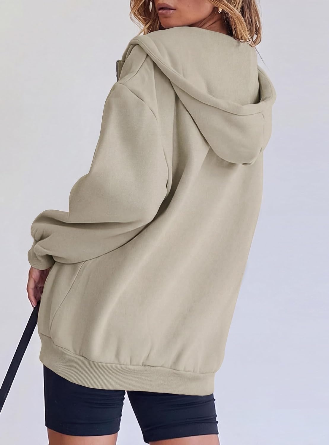 image:imagePRETTYGARDEN Womens Fall Zip Up Hoodies SweatshirtsGrey Khaki