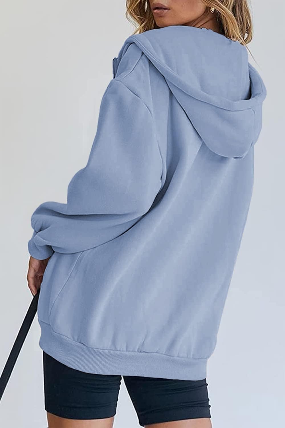 image:imagePRETTYGARDEN Womens Fall Zip Up Hoodies SweatshirtsLight Blue