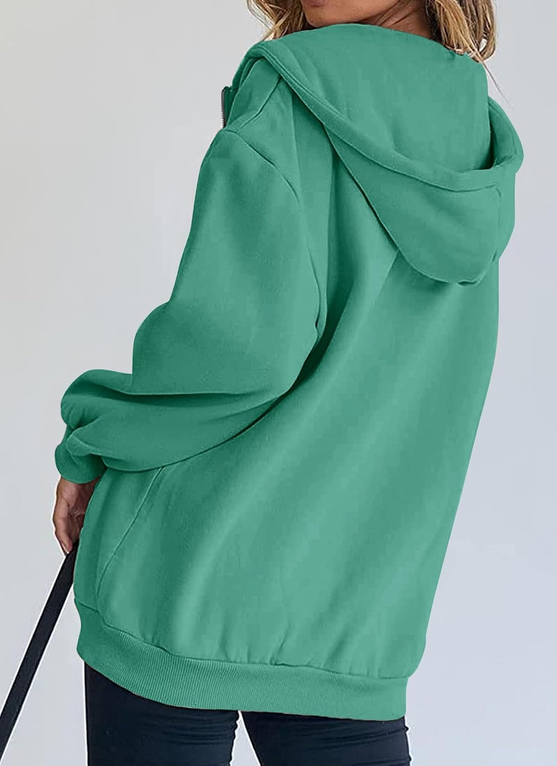 image:imagePRETTYGARDEN Womens Fall Zip Up Hoodies SweatshirtsMint Green