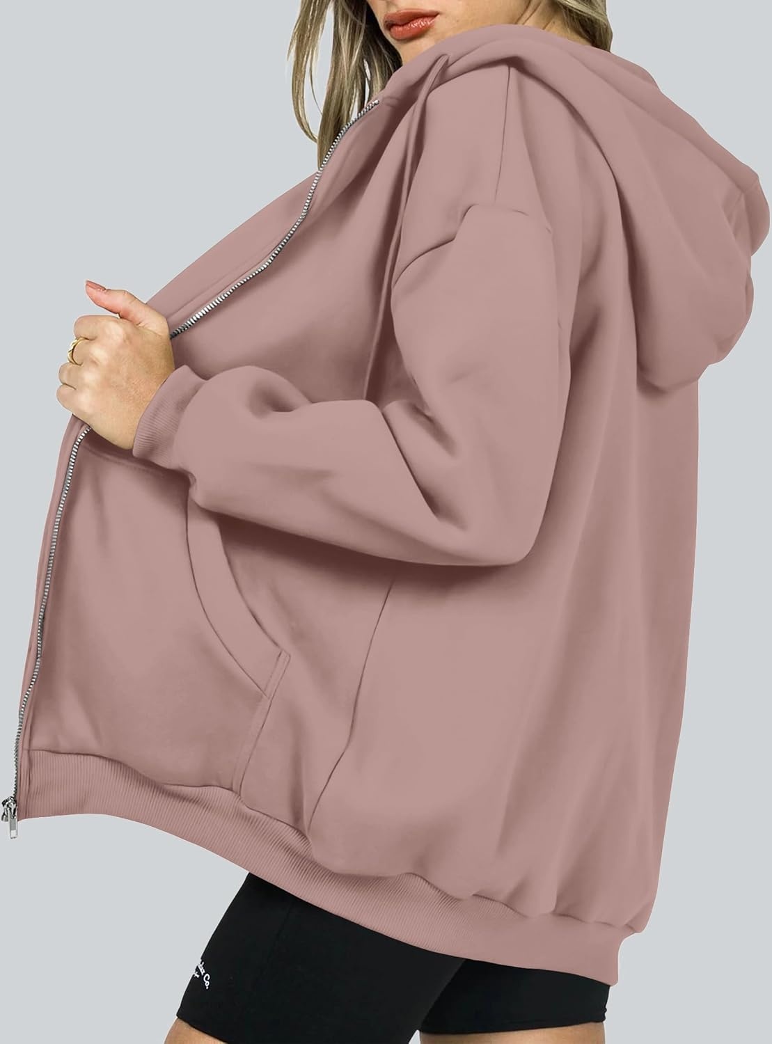 image:imagePRETTYGARDEN Womens Fall Zip Up Hoodies SweatshirtsNutmeg