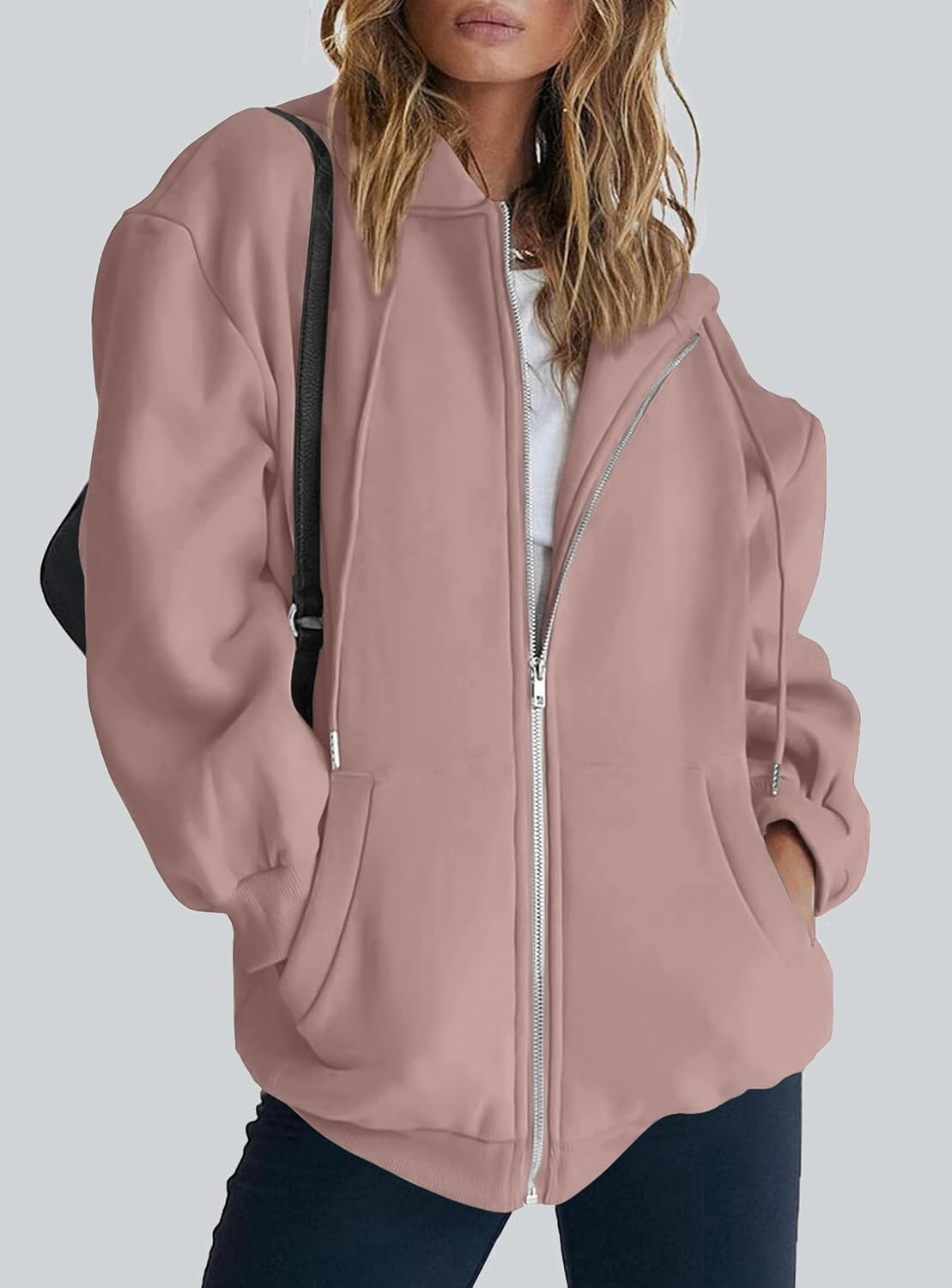 image:imagePRETTYGARDEN Womens Fall Zip Up Hoodies SweatshirtsNutmeg