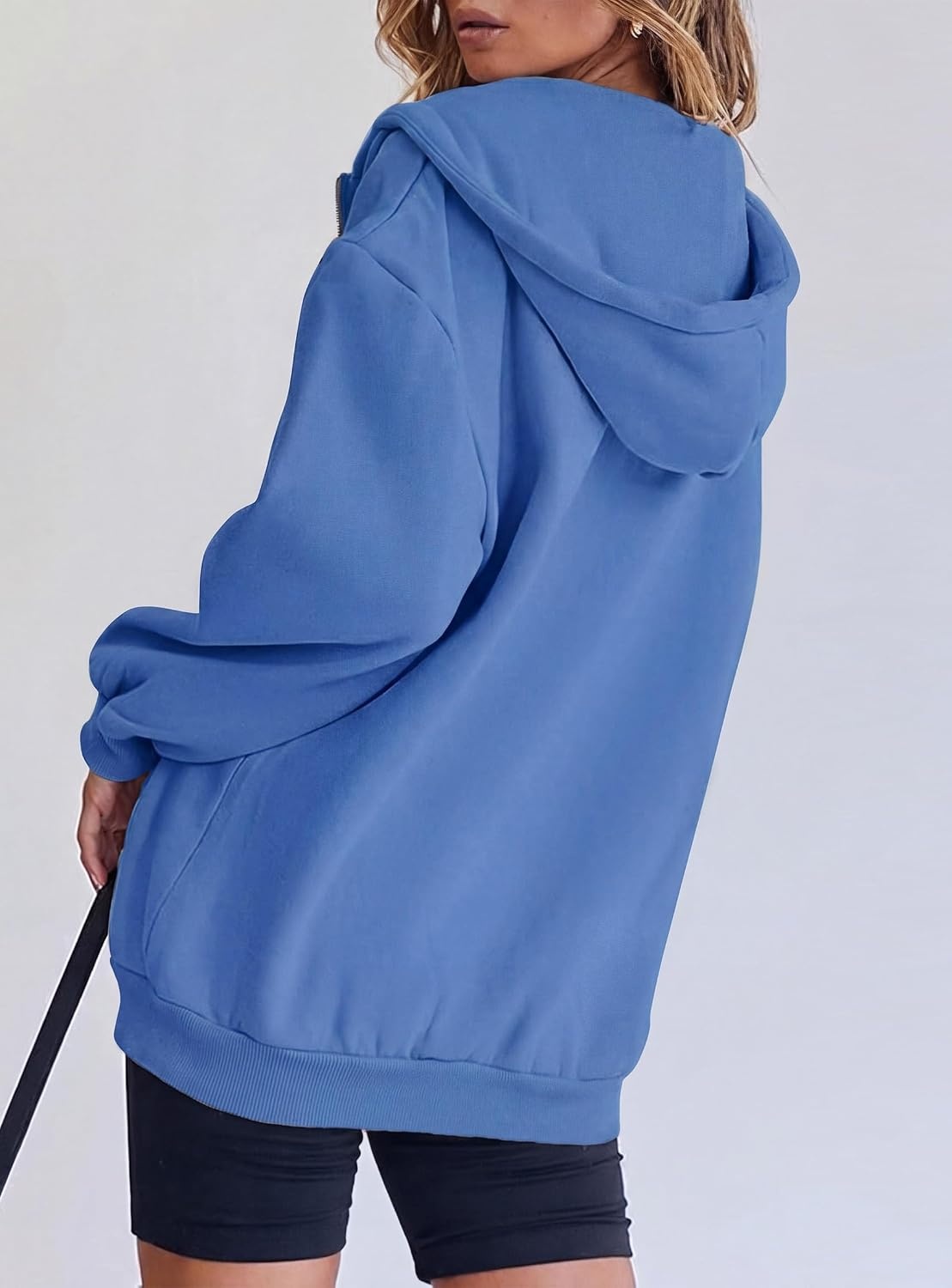 image:imagePRETTYGARDEN Womens Fall Zip Up Hoodies SweatshirtsSky Blue