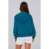 PRETTYGARDEN Hoodies for Women Fall Fashion Zip Up Fleece Plain Sweatshirt(Lake Blue)