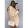 PRETTYGARDEN Sweatshirt for Women Fall Oversized Hoodie Dress(Apricot)