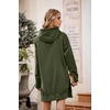 PRETTYGARDEN Sweatshirt for Women Fall Oversized Hoodie Dress(Army Green)