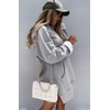 PRETTYGARDEN Sweatshirt for Women Fall Oversized Hoodie Dress(Light Grey)