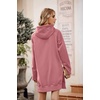PRETTYGARDEN Sweatshirt for Women Fall Oversized Hoodie Dress(Pink)