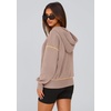 PRETTYGARDEN Women’s Fall Half Zip Cropped Hoodie Sweatshirt(Khaki)