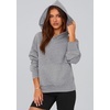 PRETTYGARDEN Women’s Fall Half Zip Cropped Hoodie Sweatshirt(Style 2-grey)
