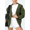 PRETTYGARDEN Women’s Fall Zip Up Hoodies Sweatshirts(Army Green)