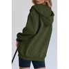 PRETTYGARDEN Women’s Fall Zip Up Hoodies Sweatshirts(Army Green)
