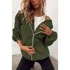 PRETTYGARDEN Women’s Fall Zip Up Hoodies Sweatshirts(Army Green)