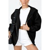 PRETTYGARDEN Women’s Fall Zip Up Hoodies Sweatshirts(Black)
