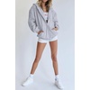 PRETTYGARDEN Women’s Fall Zip Up Hoodies Sweatshirts(Grey)