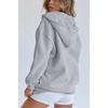 PRETTYGARDEN Women’s Fall Zip Up Hoodies Sweatshirts(Grey)