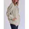 PRETTYGARDEN Women’s Fall Zip Up Hoodies Sweatshirts(Grey Khaki)
