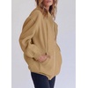 PRETTYGARDEN Women’s Fall Zip Up Hoodies Sweatshirts(Khaki)