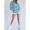 PRETTYGARDEN Women’s Fall Zip Up Hoodies Sweatshirts(Lake Blue)