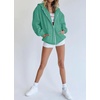 PRETTYGARDEN Women’s Fall Zip Up Hoodies Sweatshirts(Mint Green)