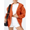 PRETTYGARDEN Women’s Fall Zip Up Hoodies Sweatshirts(Orange)
