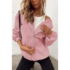 PRETTYGARDEN Women’s Fall Zip Up Hoodies Sweatshirts(Pink)