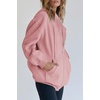 PRETTYGARDEN Women’s Fall Zip Up Hoodies Sweatshirts(Pink)