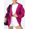 PRETTYGARDEN Women’s Fall Zip Up Hoodies Sweatshirts(Rose Red)