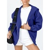 PRETTYGARDEN Women’s Fall Zip Up Hoodies Sweatshirts(Royal Blue)