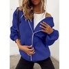 PRETTYGARDEN Women’s Fall Zip Up Hoodies Sweatshirts(Royal Blue)