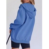 PRETTYGARDEN Women’s Fall Zip Up Hoodies Sweatshirts(Sky Blue)