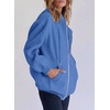 PRETTYGARDEN Women’s Fall Zip Up Hoodies Sweatshirts(Sky Blue)