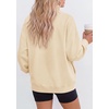 PRETTYGARDEN Womens Mock Neck Sweatshirt Oversized Pullover(Apricot)