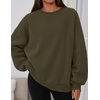 PRETTYGARDEN Womens Oversized Crewneck Sweatshirt(Army Green)