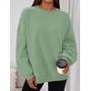 PRETTYGARDEN Womens Oversized Crewneck Sweatshirt(Light Green)