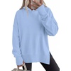 PRETTYGARDEN Womens Oversized Hoodies Side Slit Sweatshirts(Light Blue)
