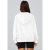 PRETTYGARDEN Zip Up Hoodie Women Casual Fall Fleece Sweatshirt Jacket(White)