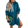 image:imagePRETTYGARDEN Sweatshirt for Women Fall Oversized Hoodie DressLake Blue