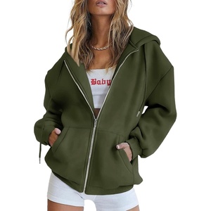 PRETTYGARDEN Women’s Fall Zip Up Hoodies Sweatshirts(Army Green)